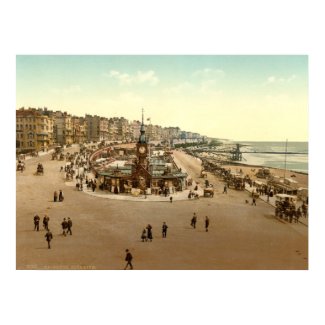 Brighton Beach Aquarium, 19th century England print
