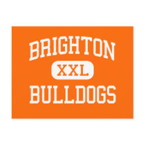 Brighton - Bulldogs - Hoch - Brighton Michigan postkarten