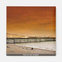 Brighton pier, England Refrigerator Magnets