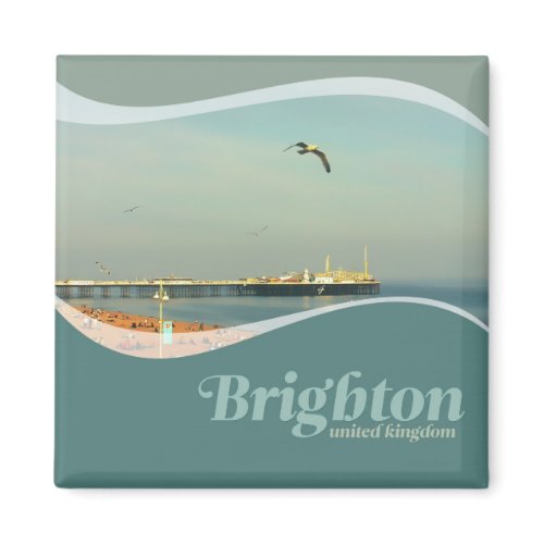 Brighton Pier @ Hove, East Sussex UK Magnet magnet