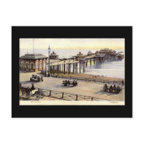 Brighton, Westpier, alte Postkarte postkarten