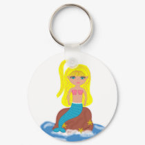 Brigit the Mermaid Keychain by KirstenEdwards Brigit the Mermaid Keychain