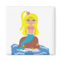 Brigit the Mermaid Magnet by KirstenEdwards Brigit the Mermaid Magnet