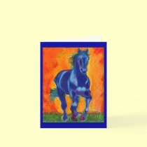 Brillian Blue Horse cards