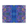 Brilliant Blue Abstract Line and Shape Design Post Card