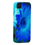 Brilliant Blue Daisy iPhone 4 case