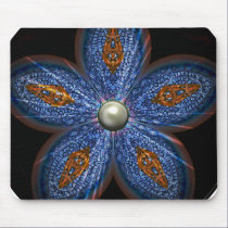 Brilliant Blues Batik mousepads