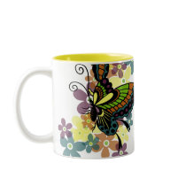 Brilliant Butterfly mugs by litabug Brilliant Butterfly mugs