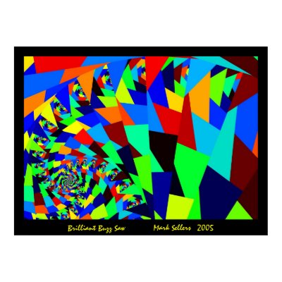 Brilliant Buzz Saw (black) Print by MarkoMarko