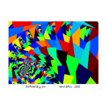 Brilliant Buzz Saw (white) posters