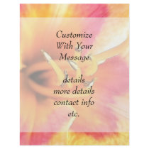 Brilliant Coral Daylily Personalized Flyer