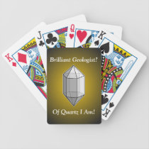 Brilliant Geologist Quartz Pun Playing Cards playing cards