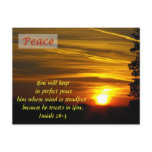 Brilliant Glow - Peace Postcards