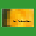 Brilliant Orange and Brown Abstract Business Card business cards