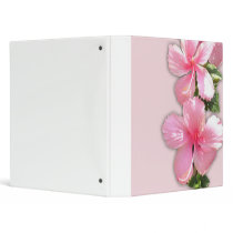 Brilliant Pink Hawaiian Hibiscus Flowers Binders