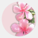Brilliant Pink Hawaiian Hibiscus Flowers Sticker