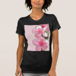 Brilliant Pink Hibiscus Flowers Tshirts