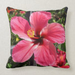 Brilliant Red Hibiscus Photo Pillow