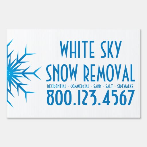 snowflake yard signs