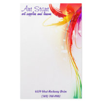 Brilliant Watercolors II Customized Stationery