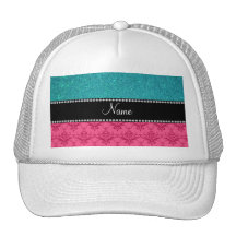 Brillo rosado conocido personalizado de la turques gorra