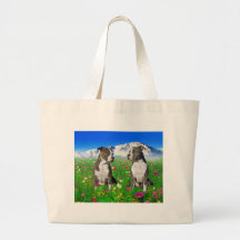 Brindle & Blue Staffordshire & Pit Bull Dogs Tote Bag