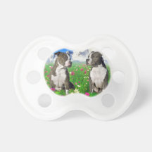 Brindle & Blue Staffordshire & Pit Bull Dogs Pacifiers