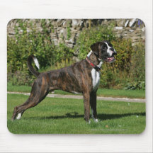 Brindle Boxer Dog Show Stance Mouse Pads