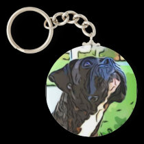 Brindle Boxer keychain keychains
