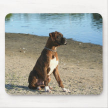 Brindle Boxer Puppy mousepad