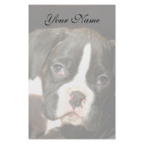 Brindle boxer  puppy stationary stationery