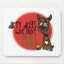 Brindle Boxer -Red Logo Mousepads