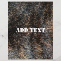 Brindle Fur Texture Camouflage Custom Flyer