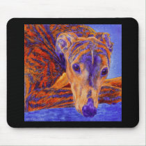 Brindle Greyhound Mousepad - "Ace"