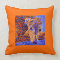 Brindle Greyhound Pillow - "Ace" american mojo pillows
