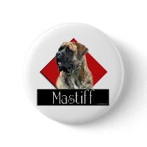 Brindle Mastiff Diamond Button buttons
