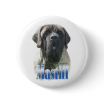 Brindle Mastiff Name Button