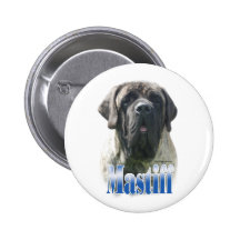 Brindle Mastiff Name Button