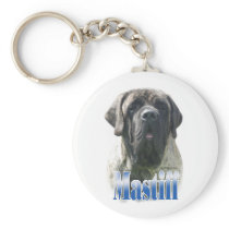 Brindle Mastiff Name Keychain keychains