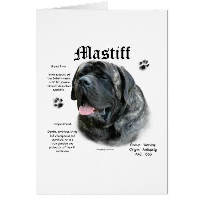 BrindleHistory Greeting Card by MastiffStuff