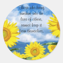 Bring in the Sunshine Round Sticker