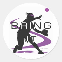 Bring it D Round Stickers