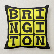 Bring It On, Bold Threat Throw Pillow