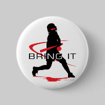 Bring it Red Batter Softball buttons