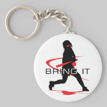 Bring it Red Batter Softball keychains
