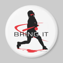 Bring it Red Batter Softball magnets