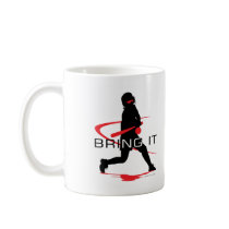 Bring it Red Batter Softball Coffee Mug