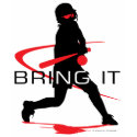 Bring it Red Batter Softball T-Shirt by DT_Studios Bring it Red Batter Softball T-Shirt