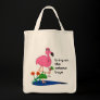 Bring on the cabana boys flamingo tote/beach bag