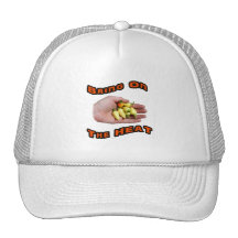 Bring On The Heat White Hot Pepper Pile Hand Hat